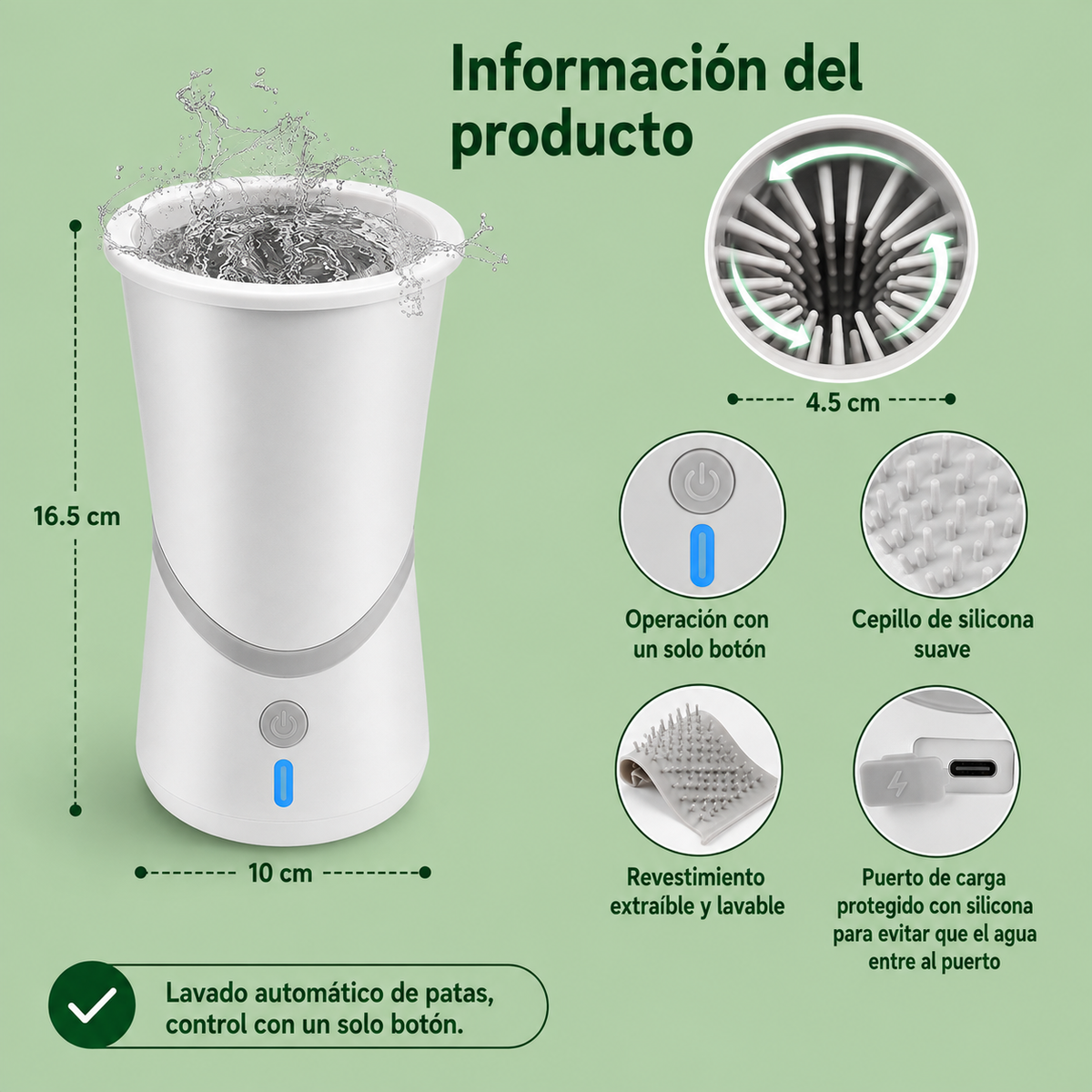 LavaPatas Automatico Para Mascotas